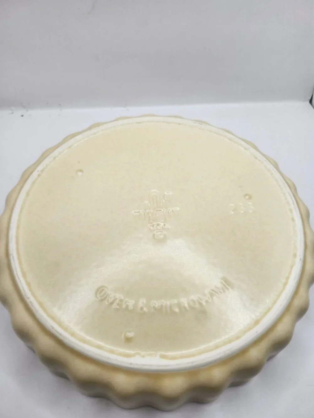 Vintage Pfaltzgraff China Quiche Dish in Village Pattern